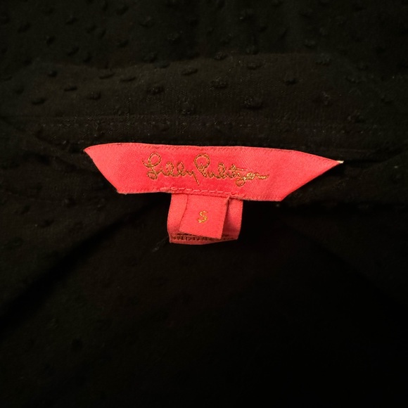 Lilly Pulitzer Black Onyx Arlette Cozy Knit Swiss Dot Mini Dress - Picture 5 of 6